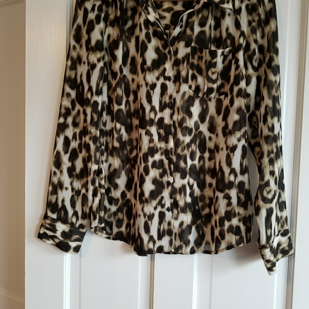 Guess leopard blouse - Picture 2 of 4
